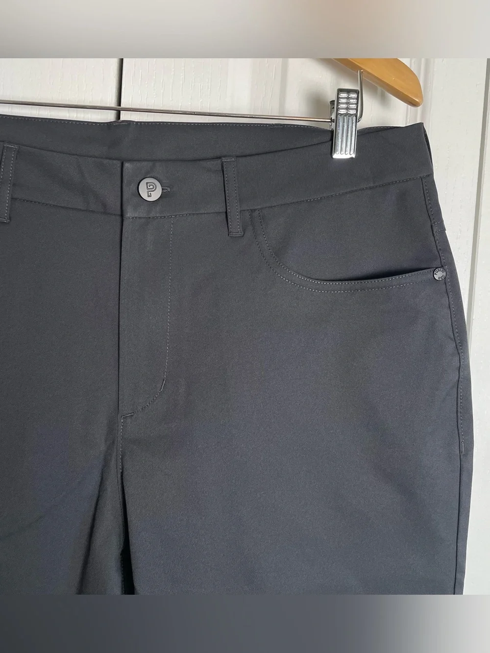 NEW Public Rec Dealmaker 5-pocket Pants Mens 34x28 Steel Black Ponte Performance